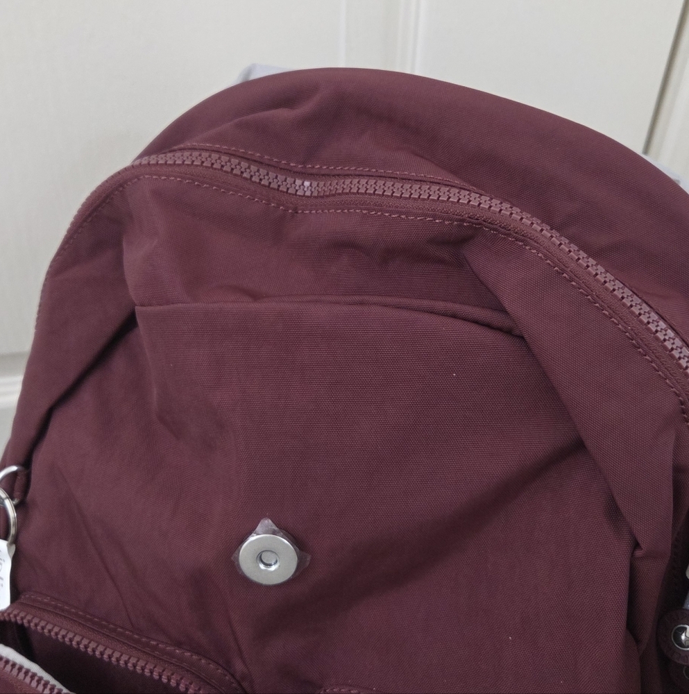 Kipling Fiona Medium Backpack In Wine Red - Picture 8 of 13